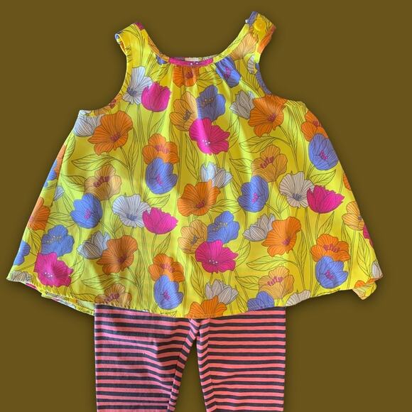 ✨- New Bundle Girls 3T bright flower Top and Candy Stripe leggings Priced f… - Picture 12 of 12